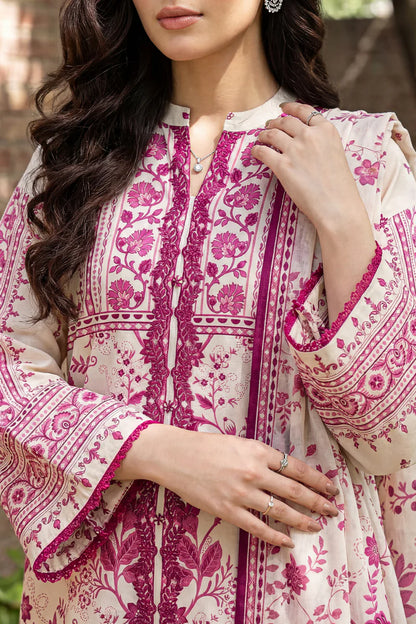 Stitched Printed Embroidered Lawn 3 Piece