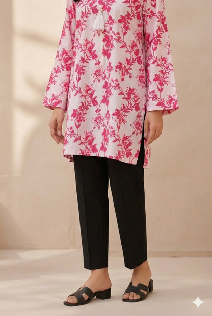 Floral Printed Lawn Stitched 2 Piece (Shirt/Trouser)