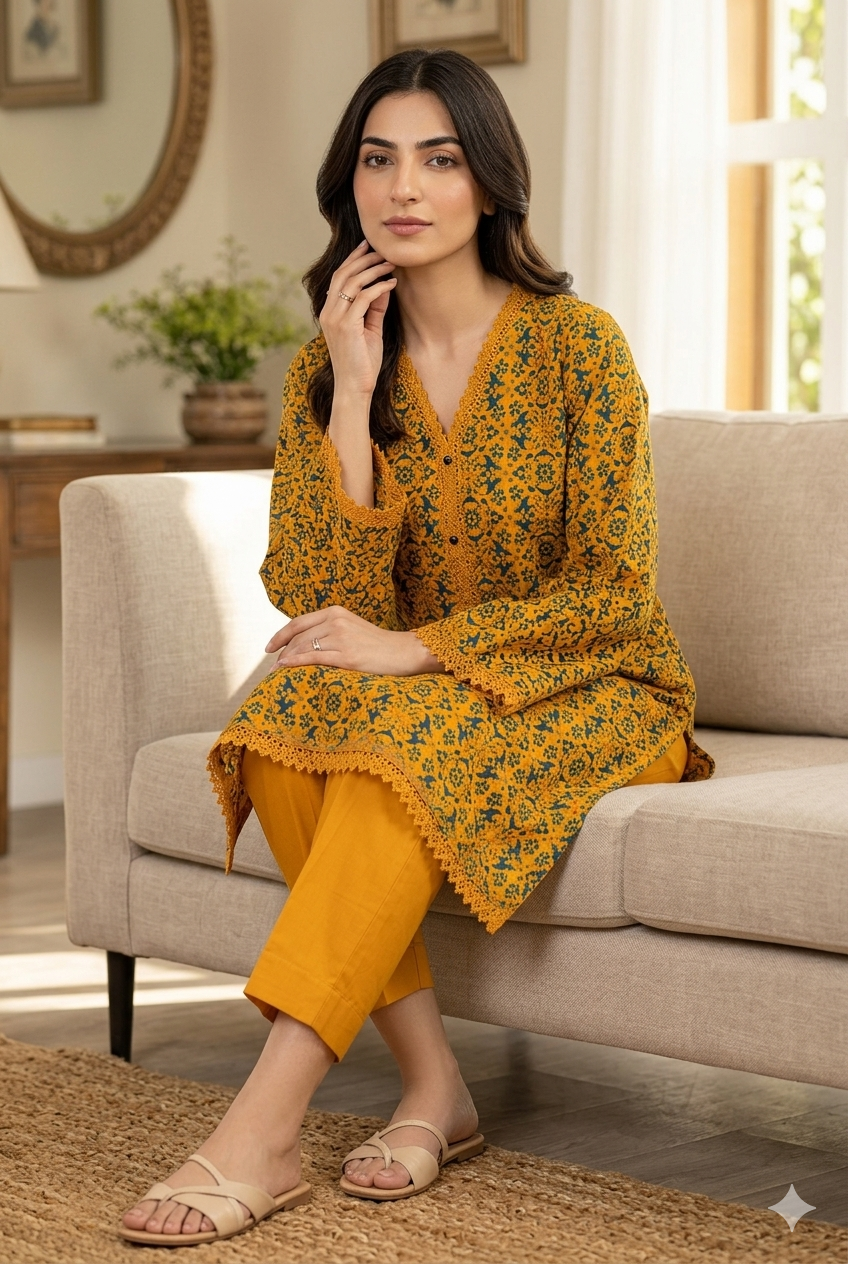 Printed Lawn Stitched 2 Piece