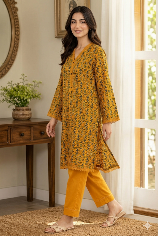 Printed Lawn Stitched 2 Piece