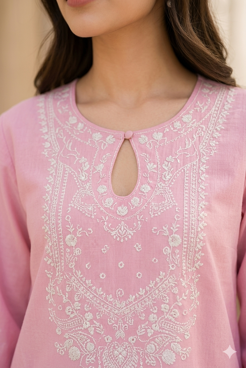 Luxury Pret Embroidered Stitched 2 Piece