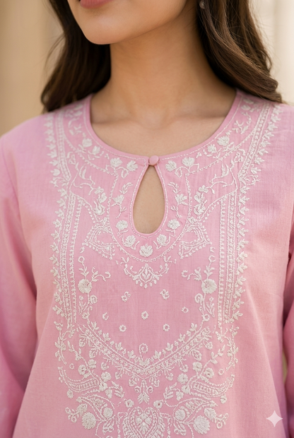 Luxury Pret Embroidered Stitched 2 Piece