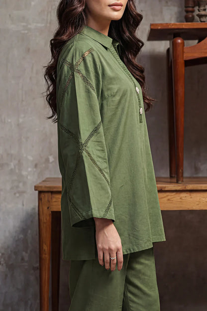 Solid Cambric Stitched 2 Piece (Shirt/Trouser)