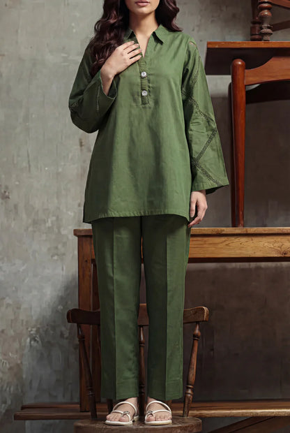 Solid Cambric Stitched 2 Piece (Shirt/Trouser)