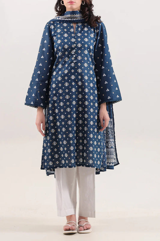 Printed Lawn Stitched 2 Piece (Shirt/Dupatta)