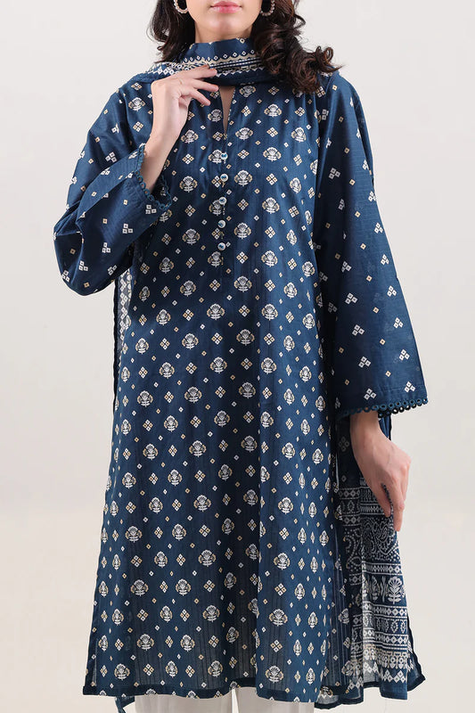 Printed Lawn Stitched 2 Piece (Shirt/Dupatta)