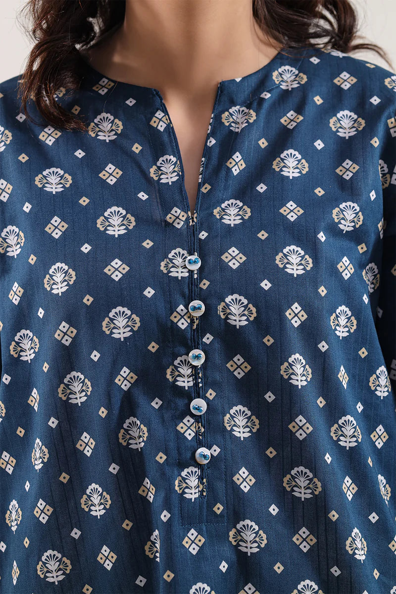 Printed Lawn Stitched 2 Piece (Shirt/Dupatta)