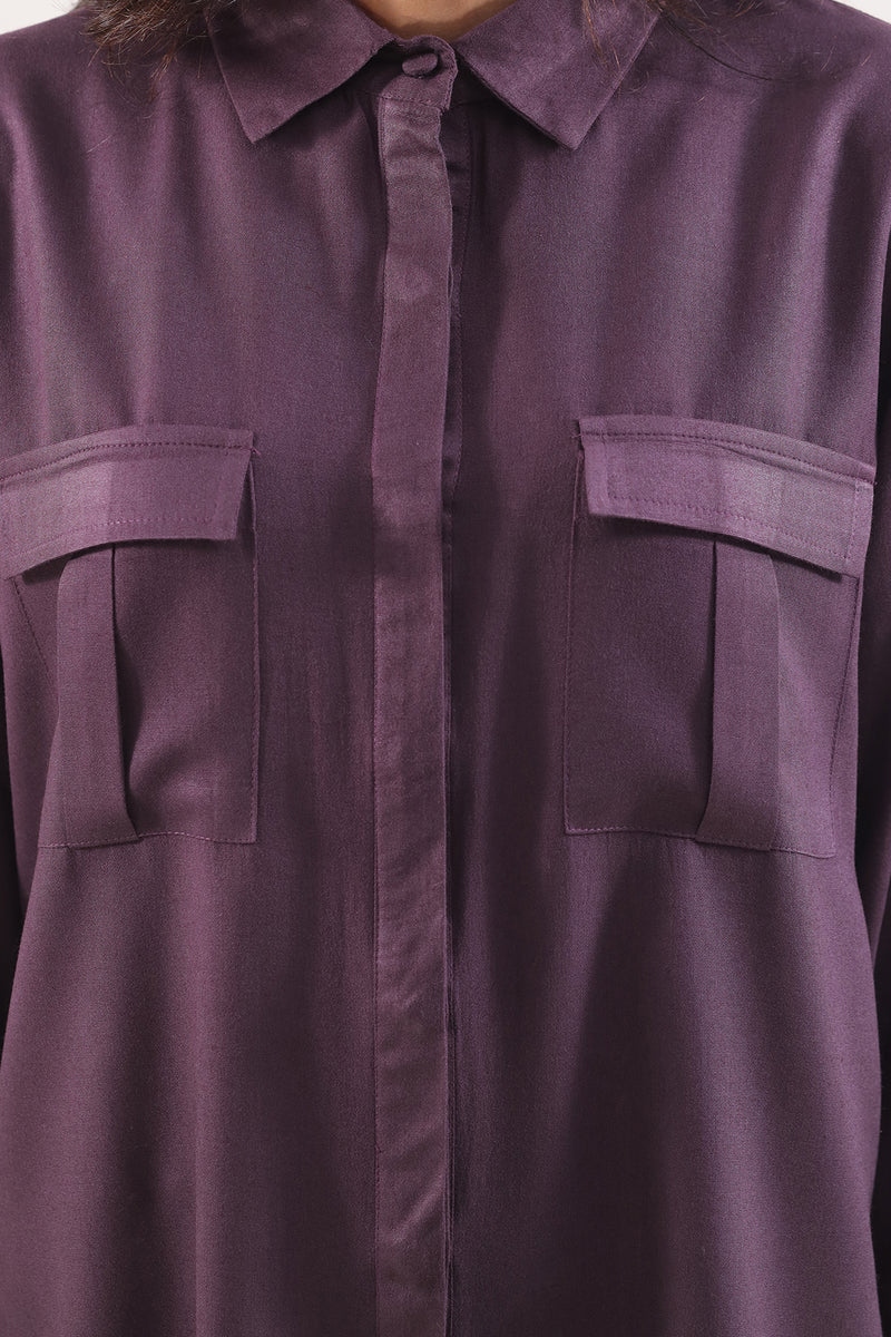 Solid Peach Fabric Stitched 2 Piece (Shirt/Trouser)