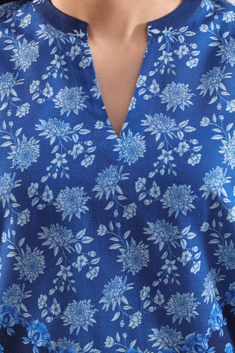 Printed Khaddar Stitched Shirt