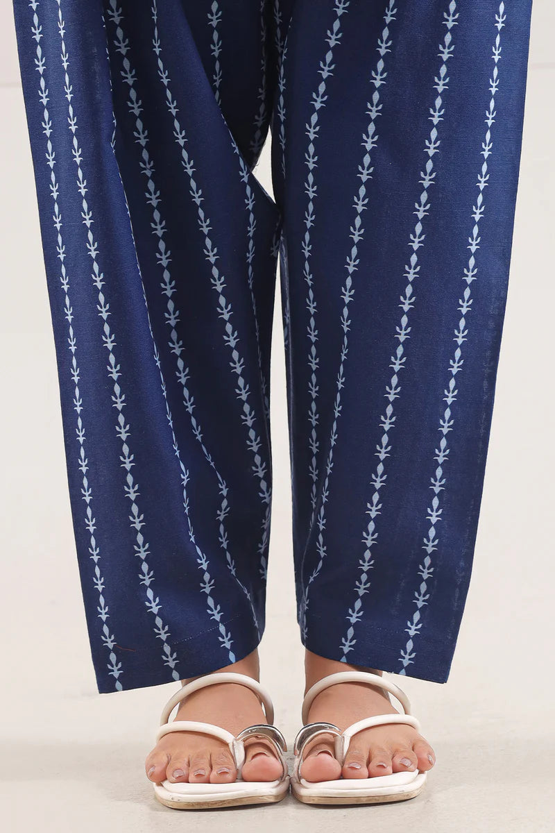 Printed Khaddar Stitched Shirt