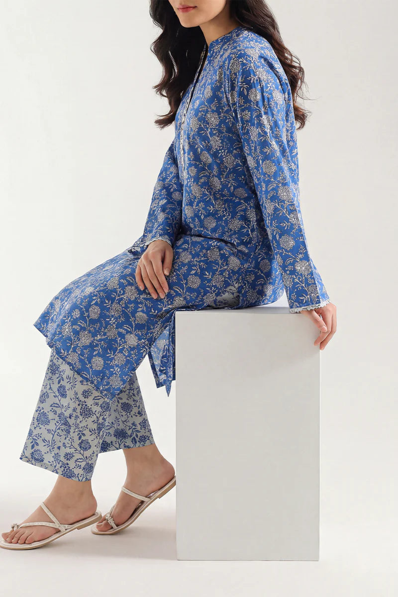 Printed Lawn Stitched 2 Piece (Shirt/Trouser)
