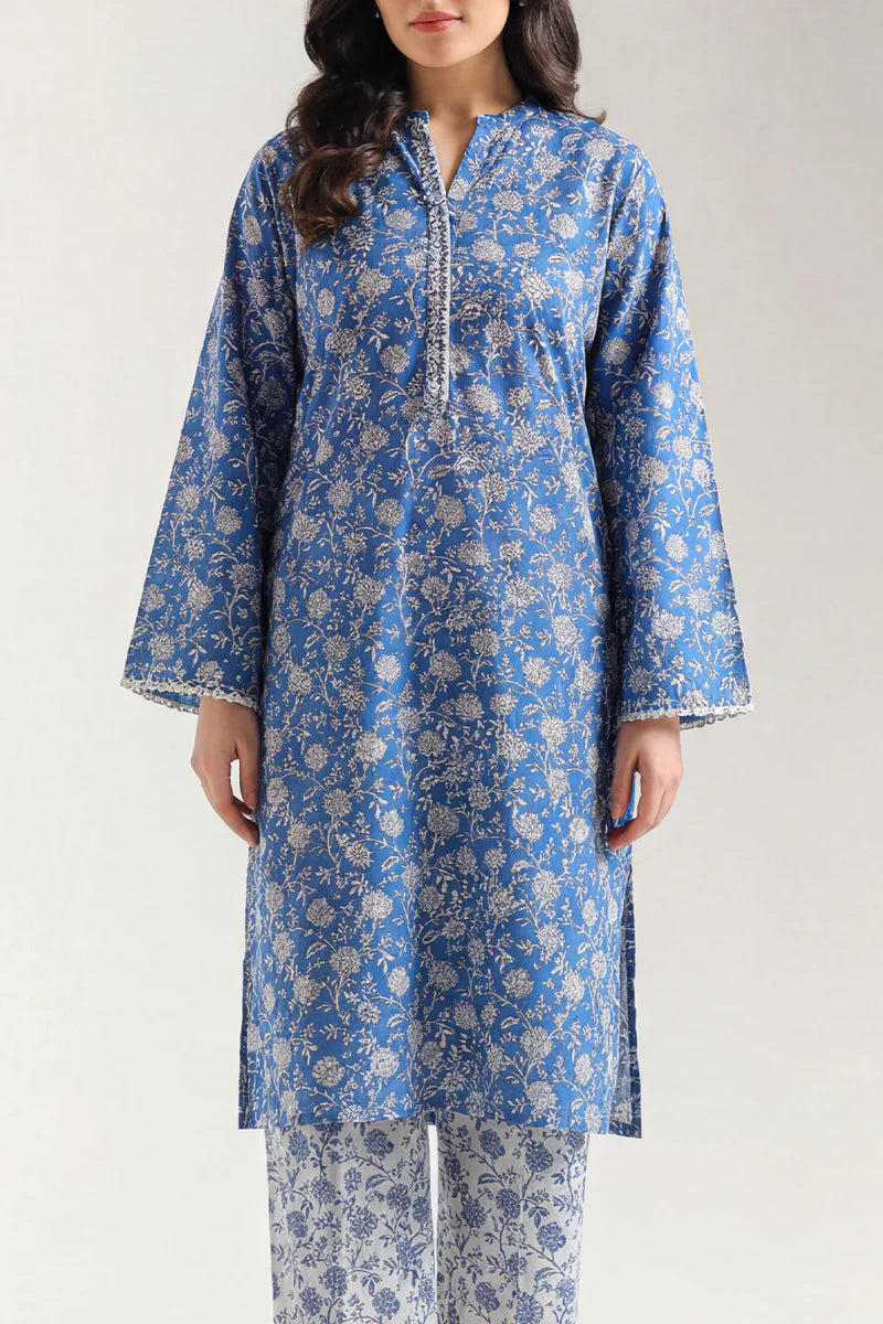 Printed Lawn Stitched 2 Piece (Shirt/Trouser)