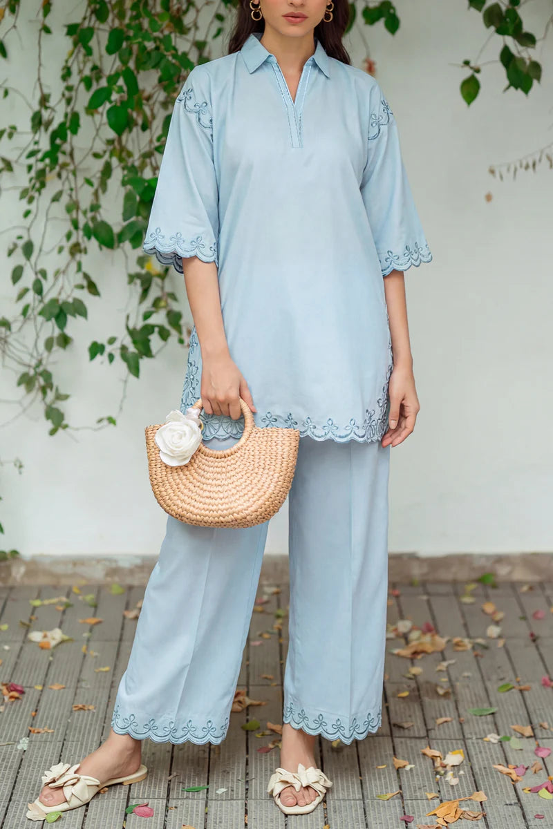 Solid Easy Care Weave Stitched 2 Piece (Shirt/Trouser)