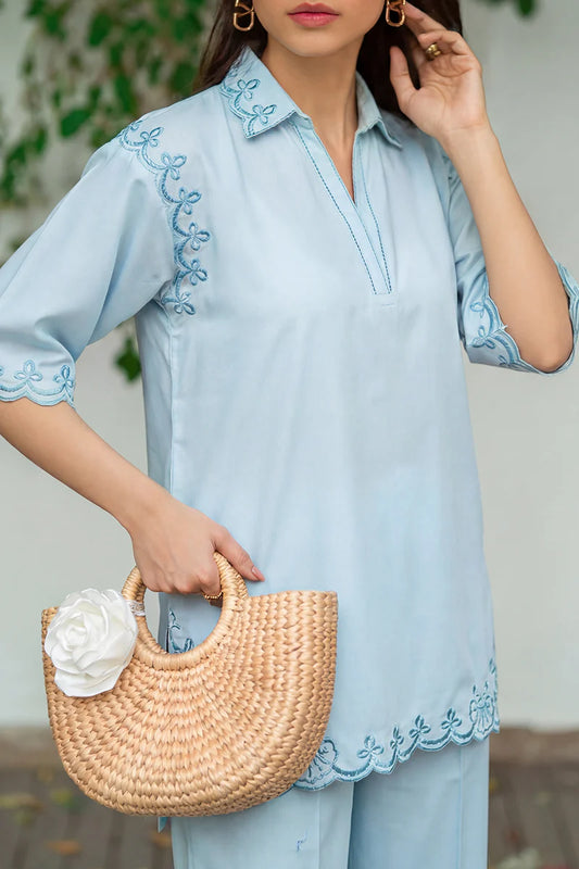 Solid Easy Care Weave Stitched 2 Piece (Shirt/Trouser)