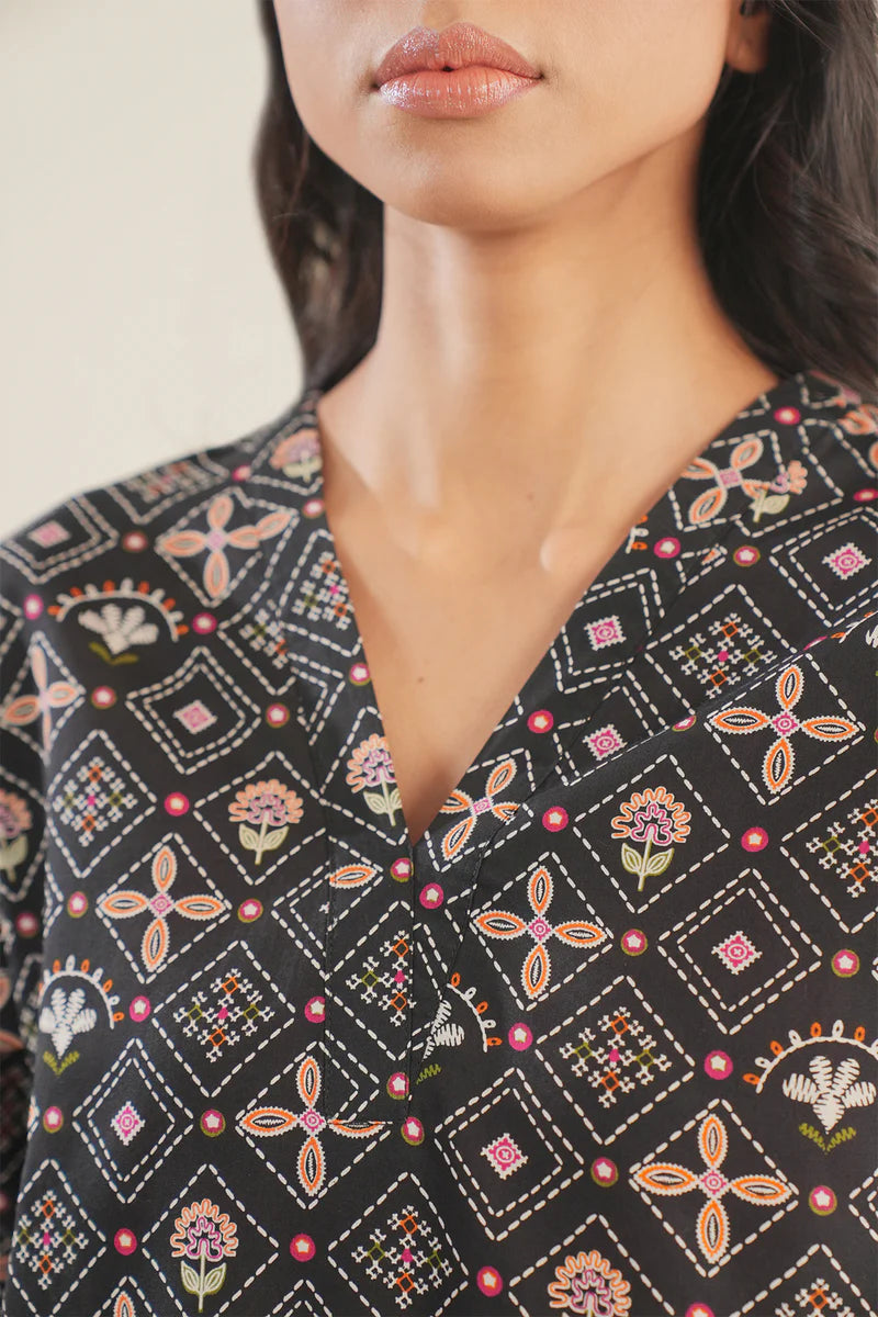 Printed Lawn Stitched 2 Piece (Shirt/Trouser)