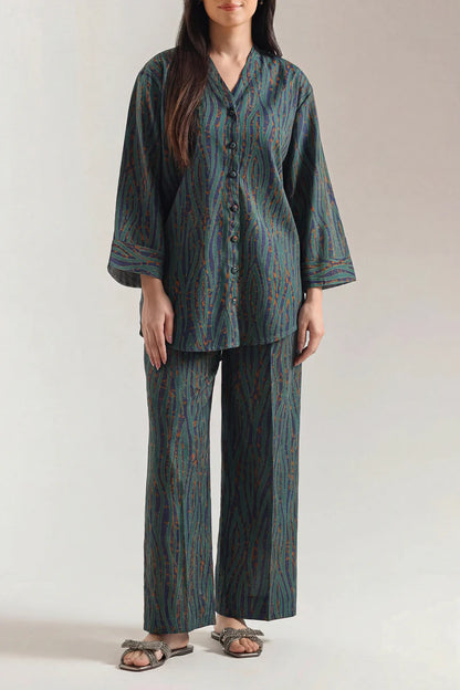 Printed Khaddar Stitched 2 Piece (Shirt/Trouser)