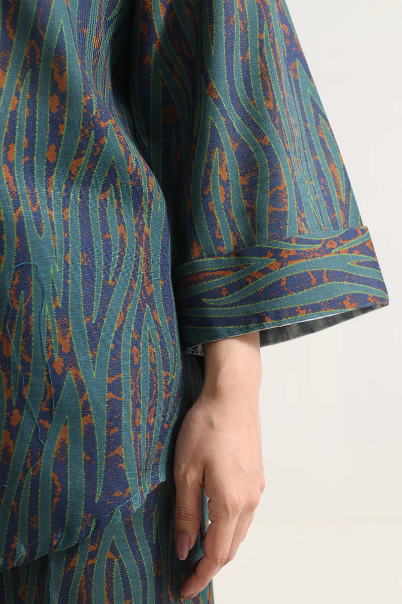 Printed Khaddar Stitched 2 Piece (Shirt/Trouser)