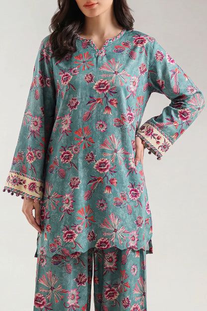 Printed Corduroy Stitched 2 Piece (Shirt/Trouser)