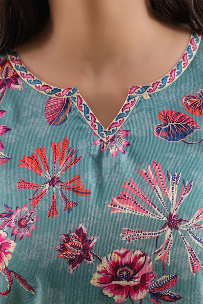 Printed Corduroy Stitched 2 Piece (Shirt/Trouser)