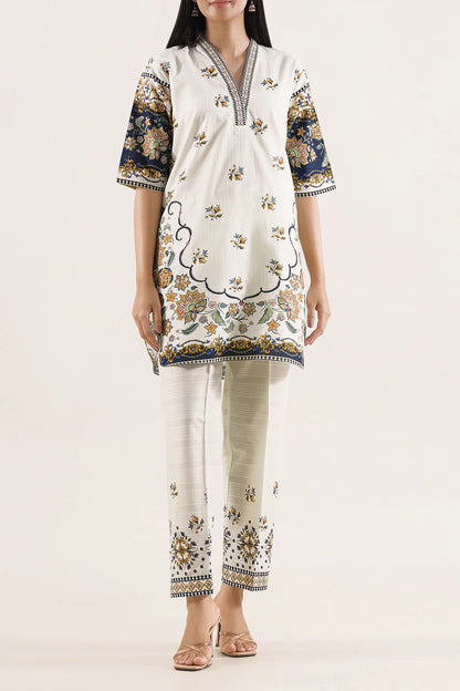 Printed Strip Lawn Stitched 2 Piece (Shirt/Trouser)