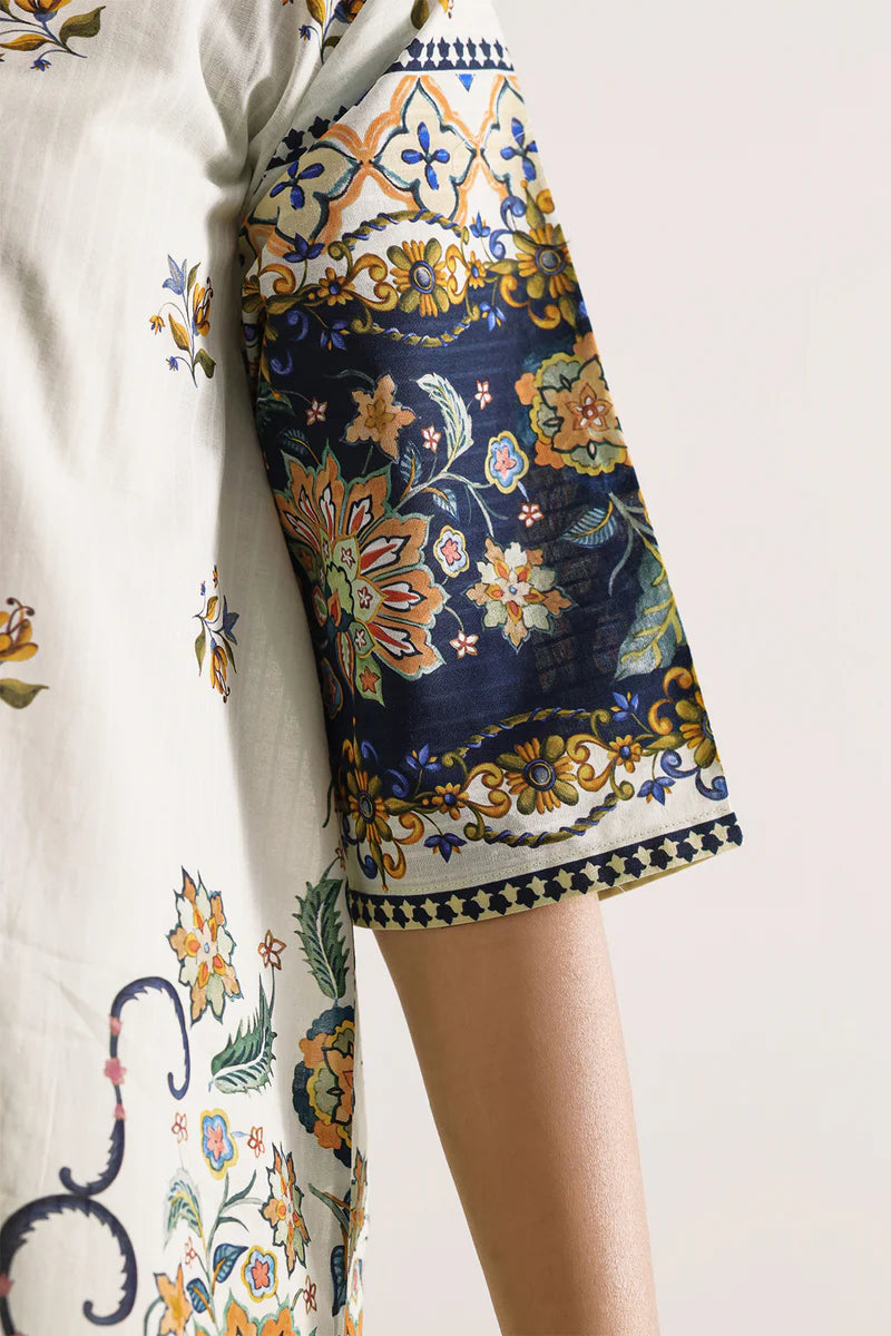 Printed Strip Lawn Stitched 2 Piece (Shirt/Trouser)